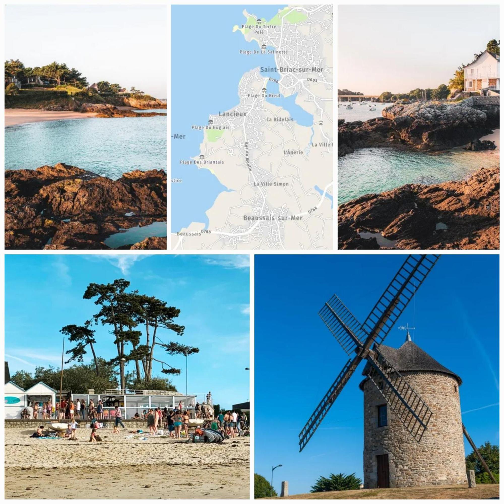 Maison Familiale Sur La Cote D'Emeraude Lancieux Bagian luar foto